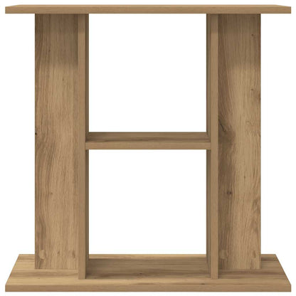 Aquariumstandaard 60x30x60cm bewerkt hout artisanaal eikenkleur