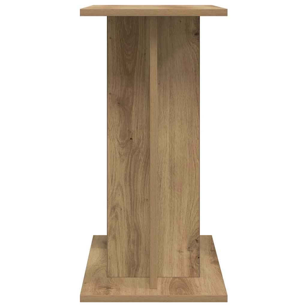 Aquariumstandaard 60x30x60cm bewerkt hout artisanaal eikenkleur