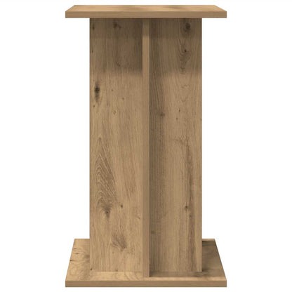 Aquariumstandaard 80x35x60cm bewerkt hout artisanaal eikenkleur