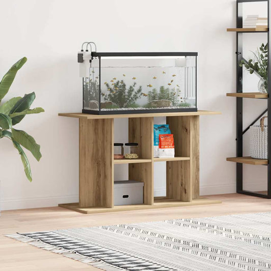 Aquariumstandaard 100x40x60 cm bewerkt hout artisanaal eiken