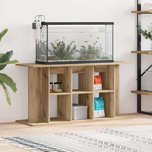 Aquariumstandaard 120x40x60 cm bewerkt hout artisanaal eiken