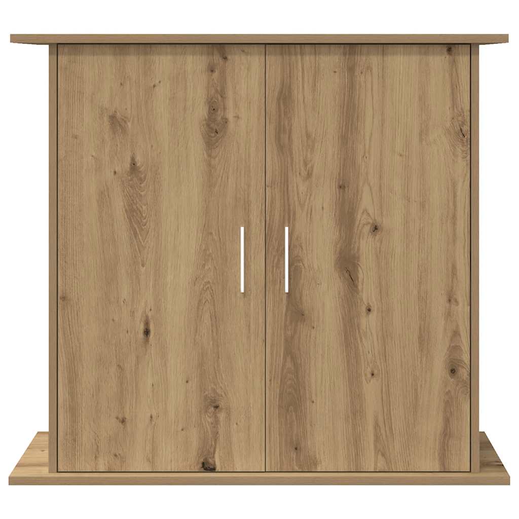 Aquariumstandaard 81x36x73cm bewerkt hout artisanaal eikenkleur