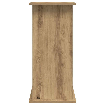 Aquariumstandaard 81x36x73cm bewerkt hout artisanaal eikenkleur