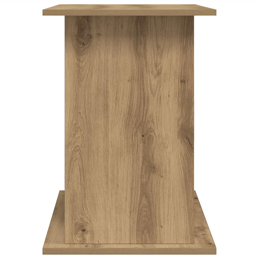 Aquariumstandaard 101x41x58 cm bewerkt hout artisanaal eiken