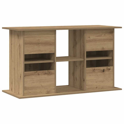 Aquariumstandaard 101x41x58 cm bewerkt hout artisanaal eiken