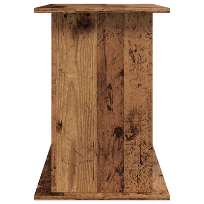 Aquariumstandaard 121x41x58 cm bewerkt hout oud houtkleurig