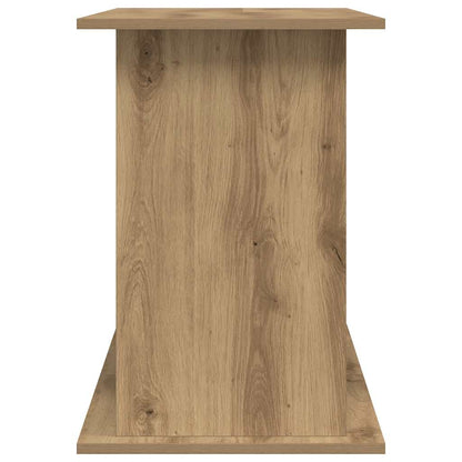Aquariumstandaard 121x41x58 cm bewerkt hout artisanaal eiken