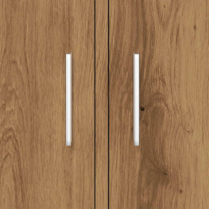 Aquariumstandaard 81x36x73cm bewerkt hout artisanaal eikenkleur