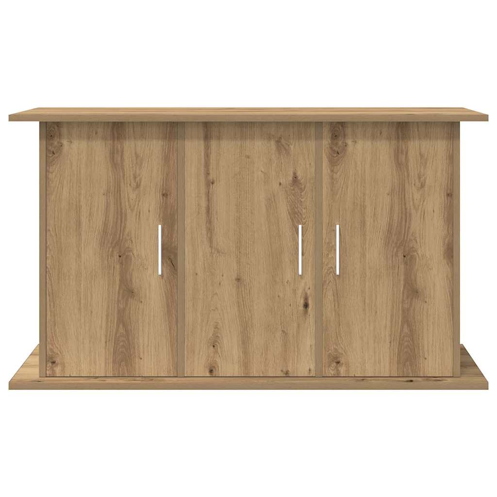 Aquariumstandaard 101x41x58 cm bewerkt hout artisanaal eiken