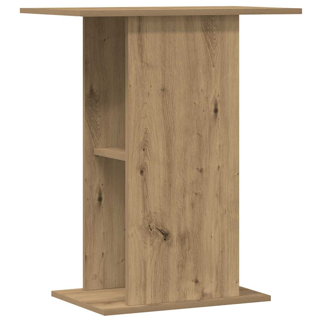 Aquariumstandaard 36x60,5x72,5 cm bewerkt hout artisanaal eiken