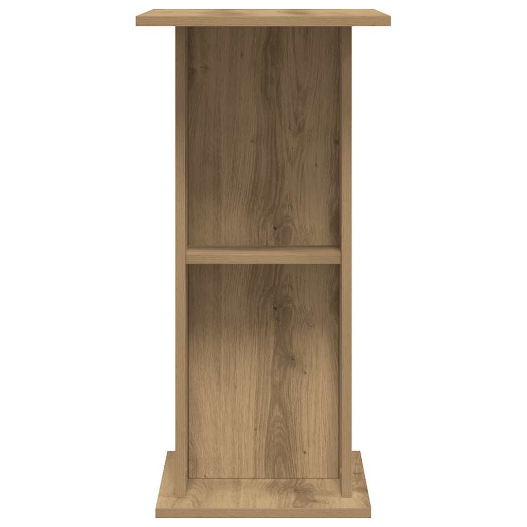 Aquariumstandaard 36x60,5x72,5 cm bewerkt hout artisanaal eiken