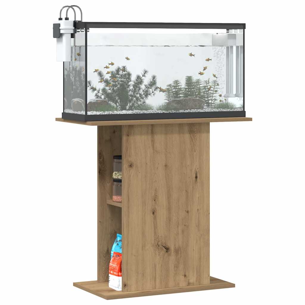 Aquariumstandaard 36x75x72,5 cm bewerkt hout artisanaal eiken