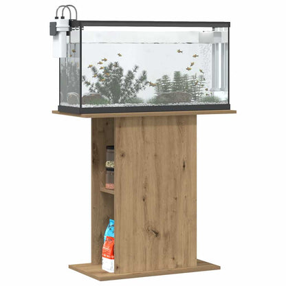 Aquariumstandaard 36x75x72,5 cm bewerkt hout artisanaal eiken