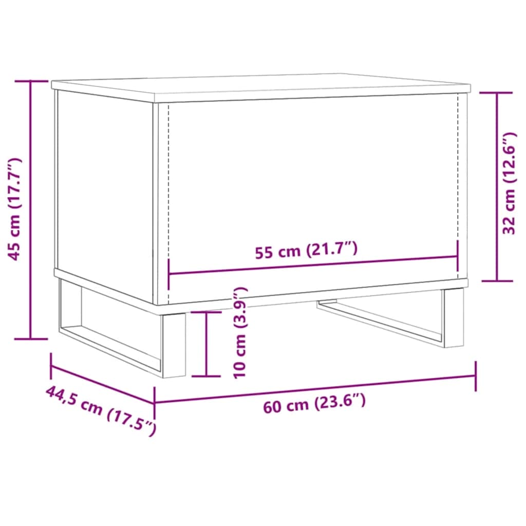 Aquariumstandaard 36x75x72,5 cm bewerkt hout artisanaal eiken