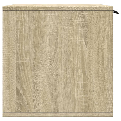 Kattenbakkast 60x40x40 cm bewerkt hout sonoma eikenkleurig