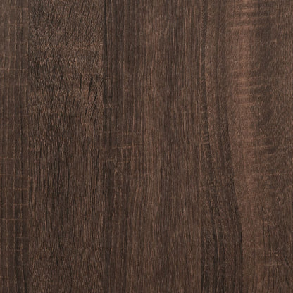 Kattenbakkast 60x40x40 cm bewerkt hout bruin eikenkleurig