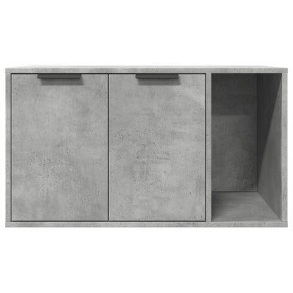 Kattenbakkast 80x50x45 cm bewerkt hout betongrijs