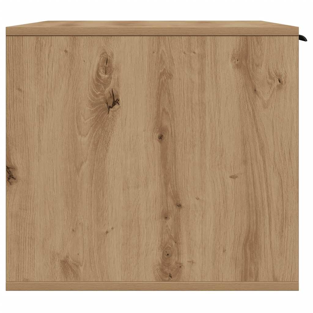 Kattenbakkast 80x50x45 cm bewerkt hout artisanaal eikenkleurig