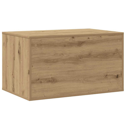 Kattenbakkast 80x50x45 cm bewerkt hout artisanaal eikenkleurig