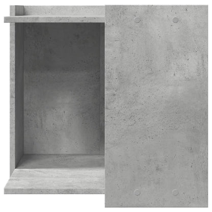 Kattenbakkast 53x53x51 cm bewerkt hout betongrijs