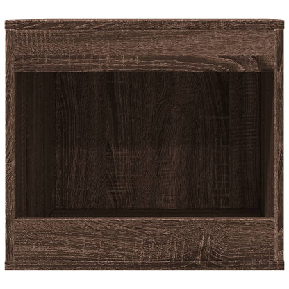 Kattenbakkast 47x59x42 cm bewerkt hout bruin eikenkleurig