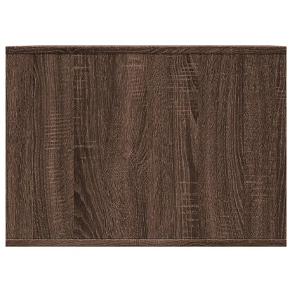 Kattenbakkast 47x59x42 cm bewerkt hout bruin eikenkleurig