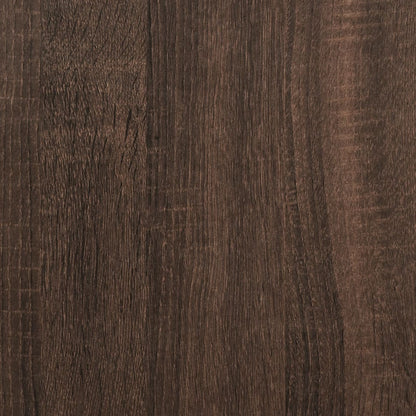 Kattenbakkast 47x59x42 cm bewerkt hout bruin eikenkleurig