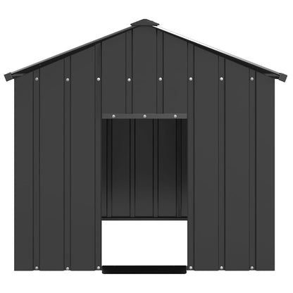 Hondenhok met dak 113x153x101 cm gegalvaniseerd staal