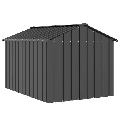 Hondenhok met dak 113x153x101 cm gegalvaniseerd staal