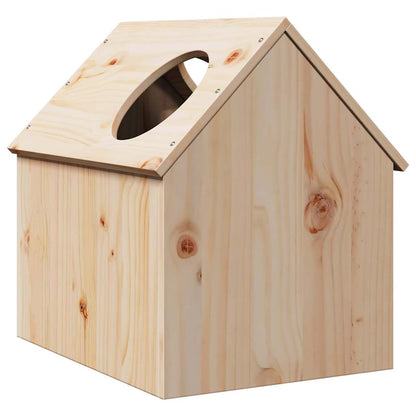 Kattenhuis 41x50x50 cm massief grenenhout
