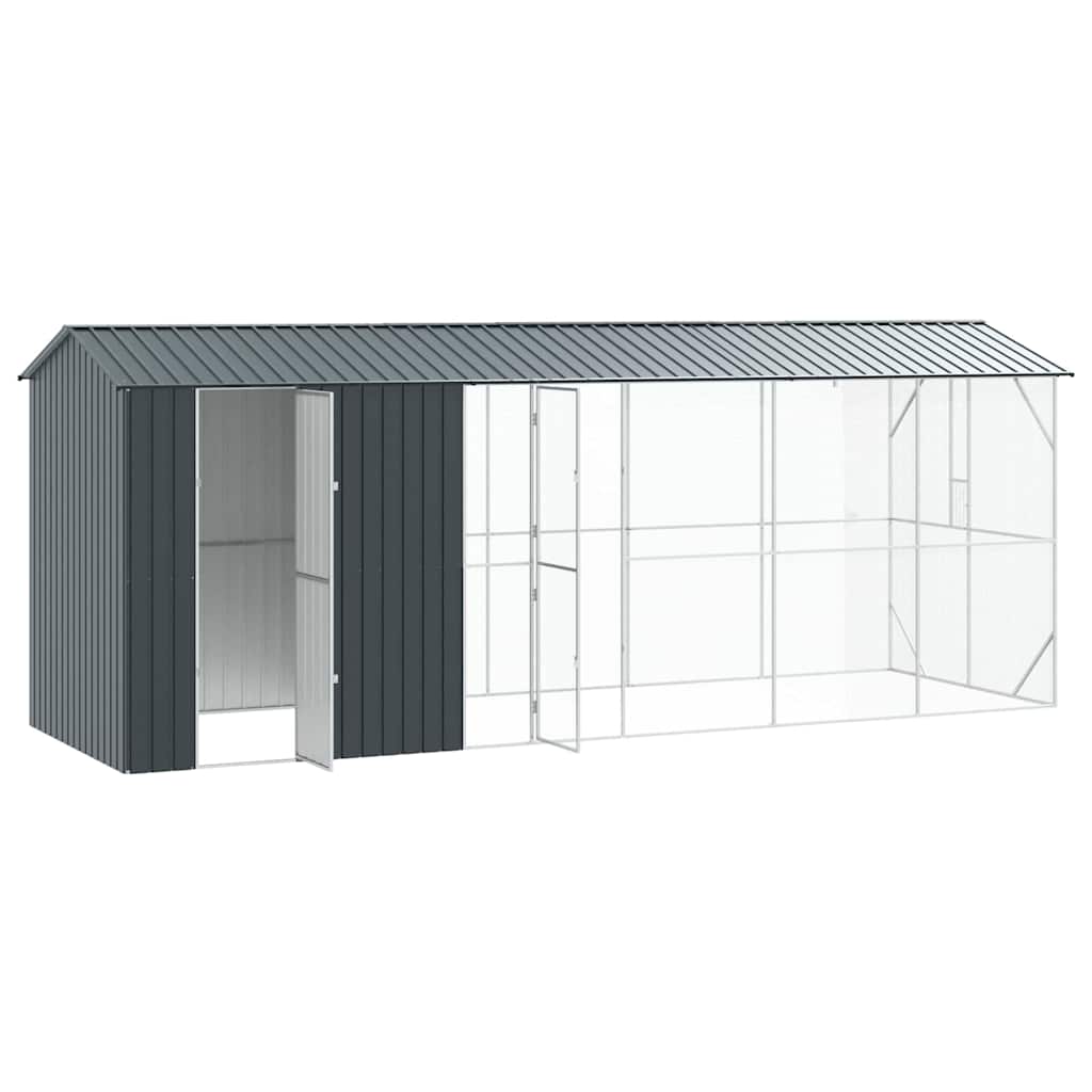 Vogelkooi Antraciet 645 x 208 x 247 cm Gegalvaniseerd staal