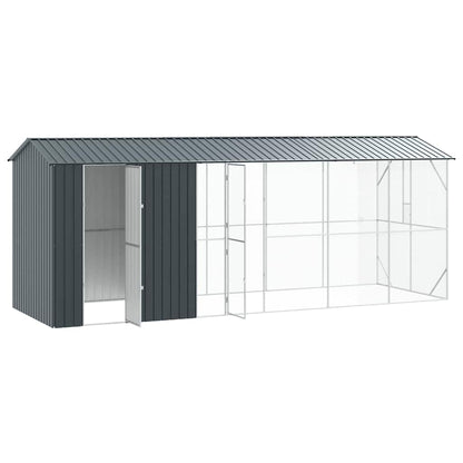 Vogelkooi Antraciet 645 x 208 x 247 cm Gegalvaniseerd staal