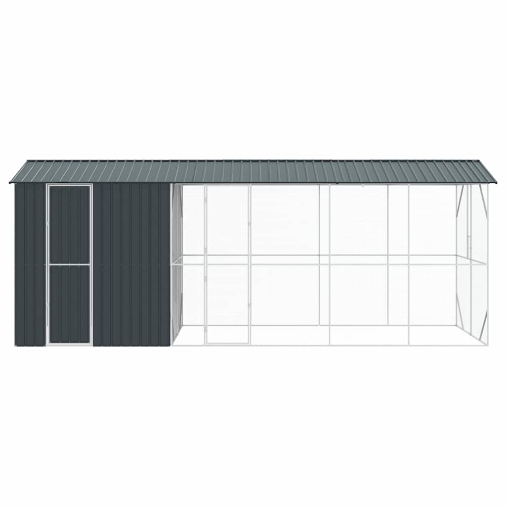 Vogelkooi Antraciet 645 x 208 x 247 cm Gegalvaniseerd staal