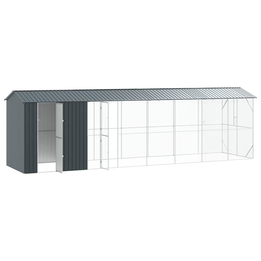 Vogelkooi Antraciet 860 x 208 x 247 cm Gegalvaniseerd staal