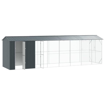 Vogelkooi Antraciet 860 x 208 x 247 cm Gegalvaniseerd staal