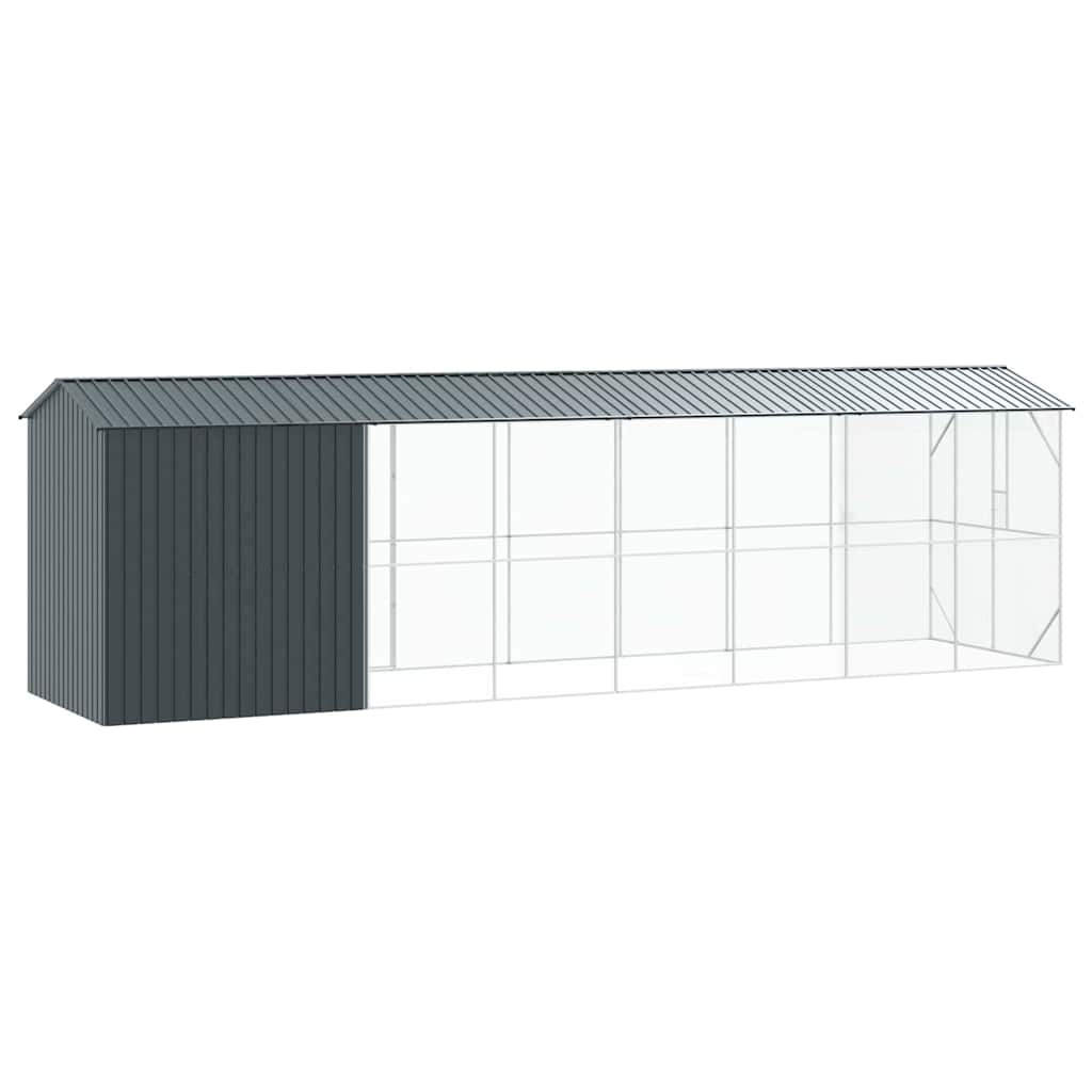 Vogelkooi Antraciet 860 x 208 x 247 cm Gegalvaniseerd staal