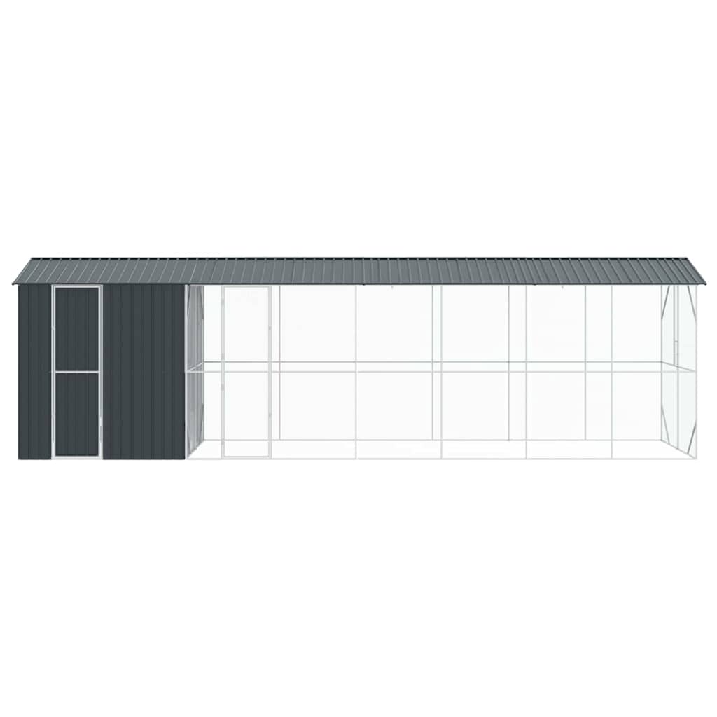 Vogelkooi Antraciet 860 x 208 x 247 cm Gegalvaniseerd staal