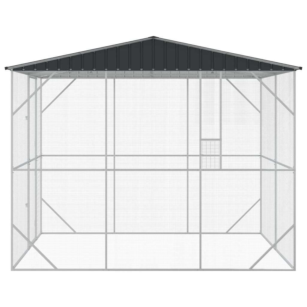 Vogelkooi Antraciet 227 x 310 x 247 cm Gegalvaniseerd staal