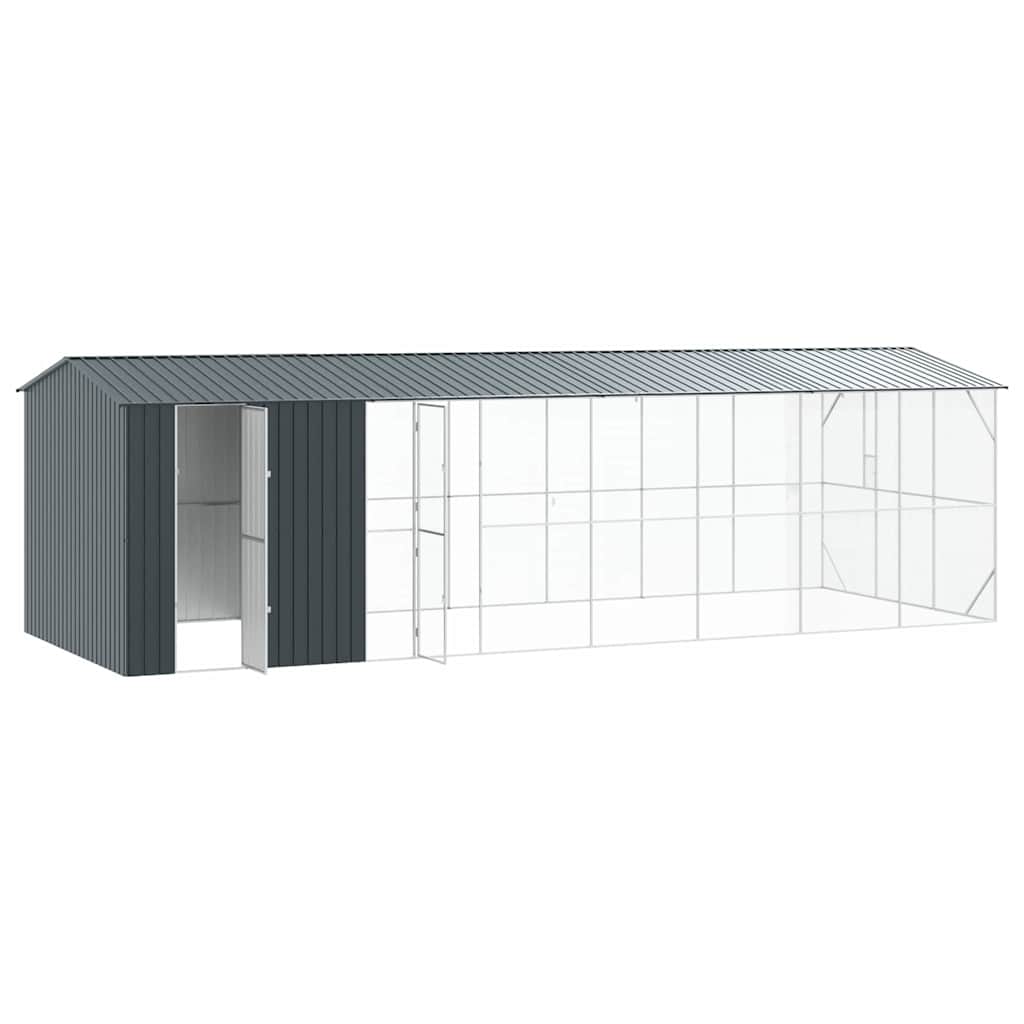 Vogelkooi Antraciet 860 x 310 x 247 cm Gegalvaniseerd staal