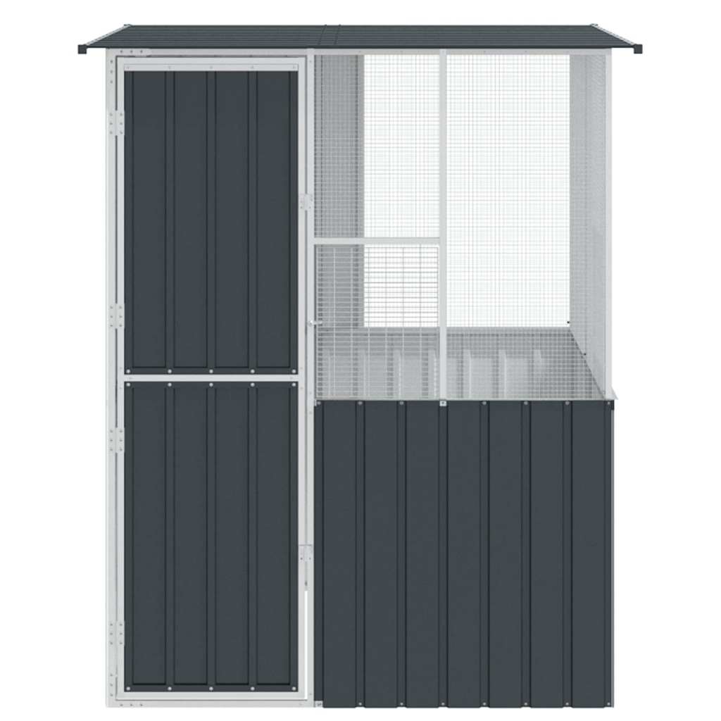 Vogelkooi Antraciet 154 x 154 x 200 cm Gegalvaniseerd staal
