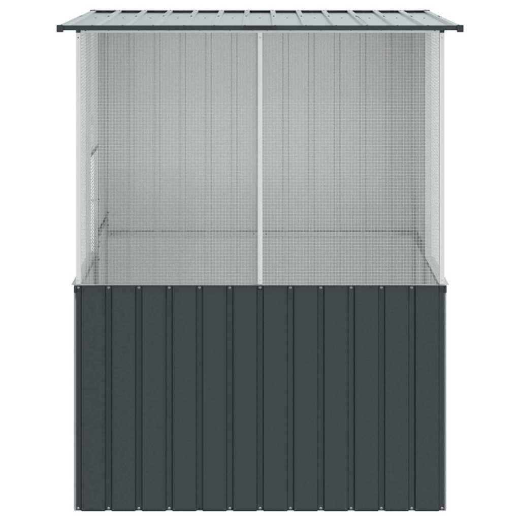 Vogelkooi Antraciet 154 x 154 x 200 cm Gegalvaniseerd staal