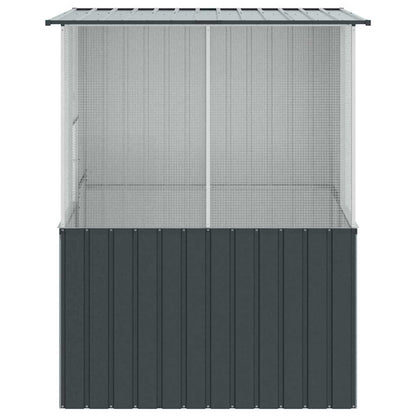 Vogelkooi Antraciet 154 x 154 x 200 cm Gegalvaniseerd staal