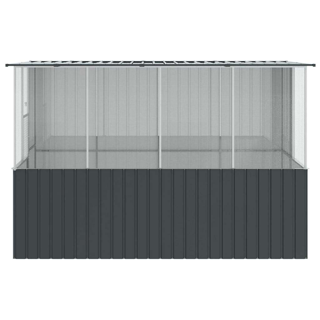 Vogelkooi Antraciet 154 x 307 x 200 cm Gegalvaniseerd staal