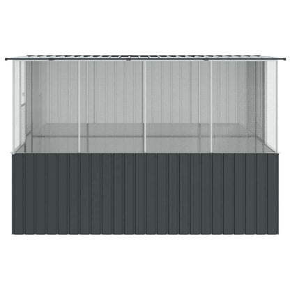 Vogelkooi Antraciet 154 x 307 x 200 cm Gegalvaniseerd staal