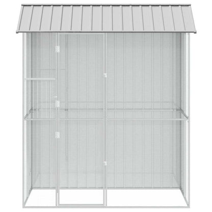 Vogelkooi Grijs 215 x 110 x 247 cm Gegalvaniseerd staal