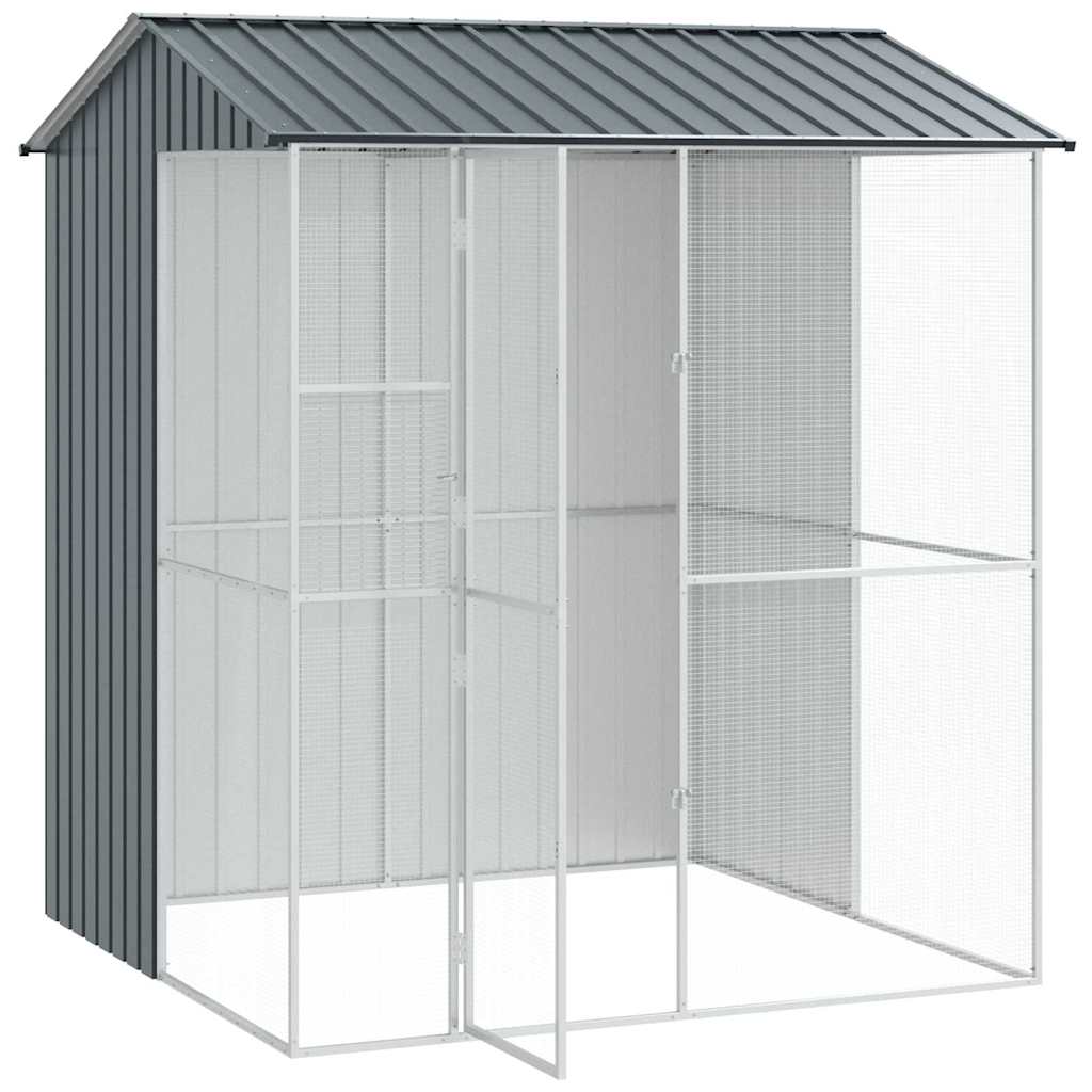 Vogelkooi Antraciet 215 x 210 x 247 cm Gegalvaniseerd staal