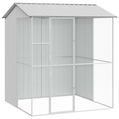 Vogelkooi Grijs 215 x 210 x 247 cm Gegalvaniseerd staal