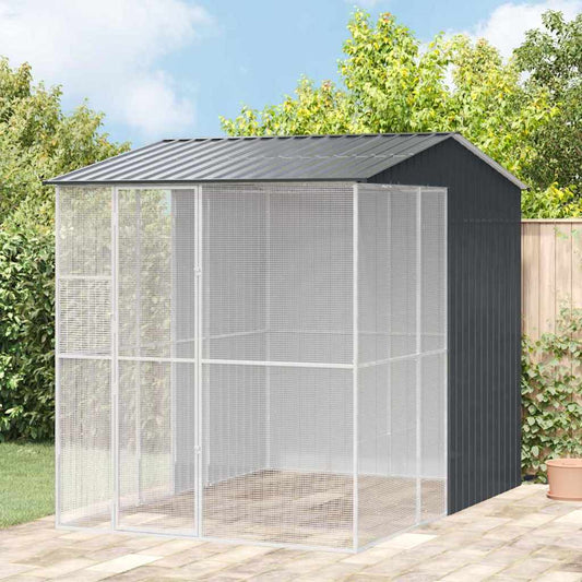Vogelkooi Antraciet 215 x 310 x 247 cm Gegalvaniseerd staal