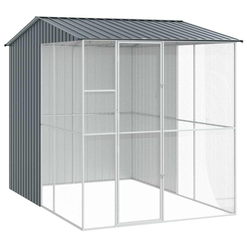 Vogelkooi Antraciet 215 x 310 x 247 cm Gegalvaniseerd staal