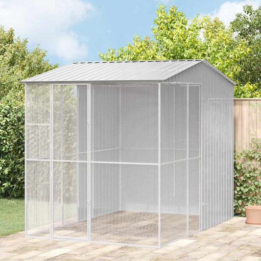 Vogelkooi Grijs 215 x 310 x 247 cm Gegalvaniseerd staal